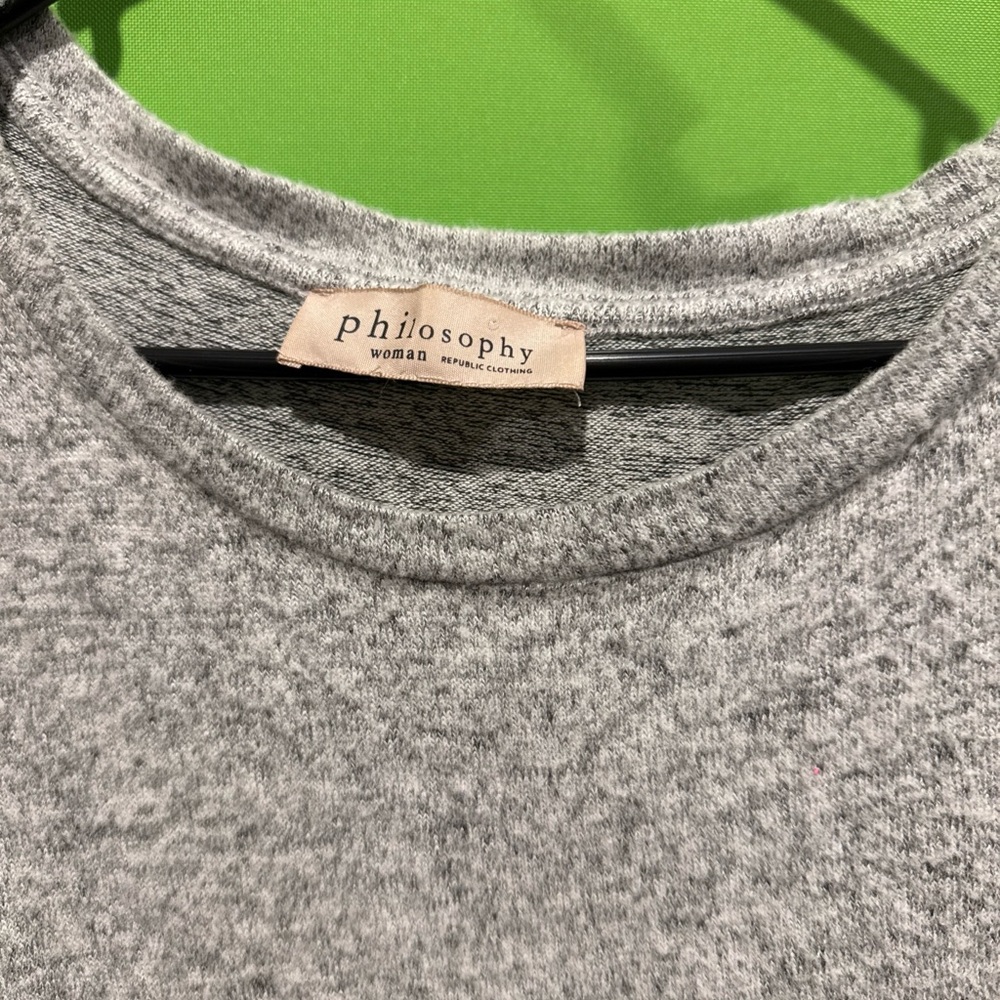 Philosophy Gray Sweater